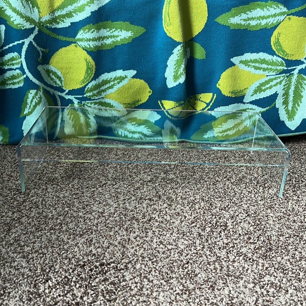 The Container Store Clear Acrylic Monitor Stand Riser - Picture 3 of 7